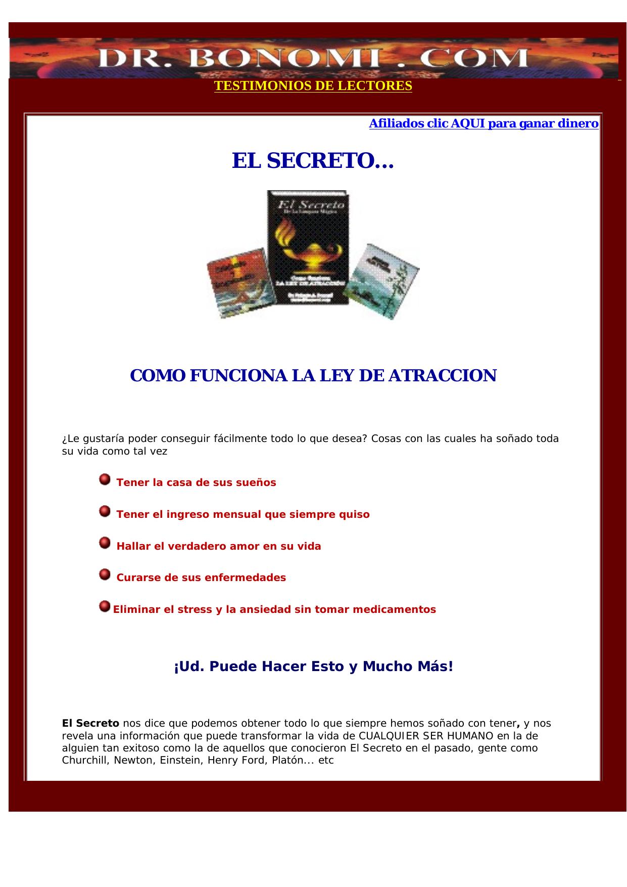 Cambie Su Vida Con El Secreto... - Change Your Life With The Secret... by Best of Kuszter's Collection