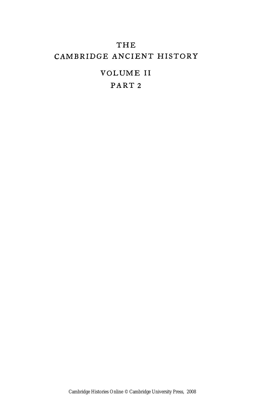 Cambridge Ancient History 2.2. Middle East & Aegean Region 1300-1000 by Unknown