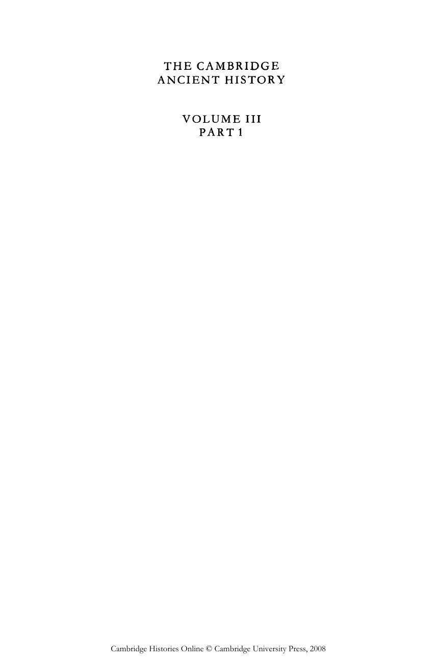Cambridge Ancient History Vol. 3. P.1. Balkans, Middle East & Aegean World 10-8th c by Unknown