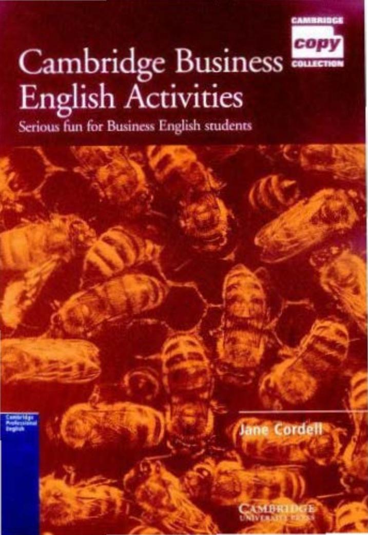 Cambridge Business English Activities by Cordell Jane