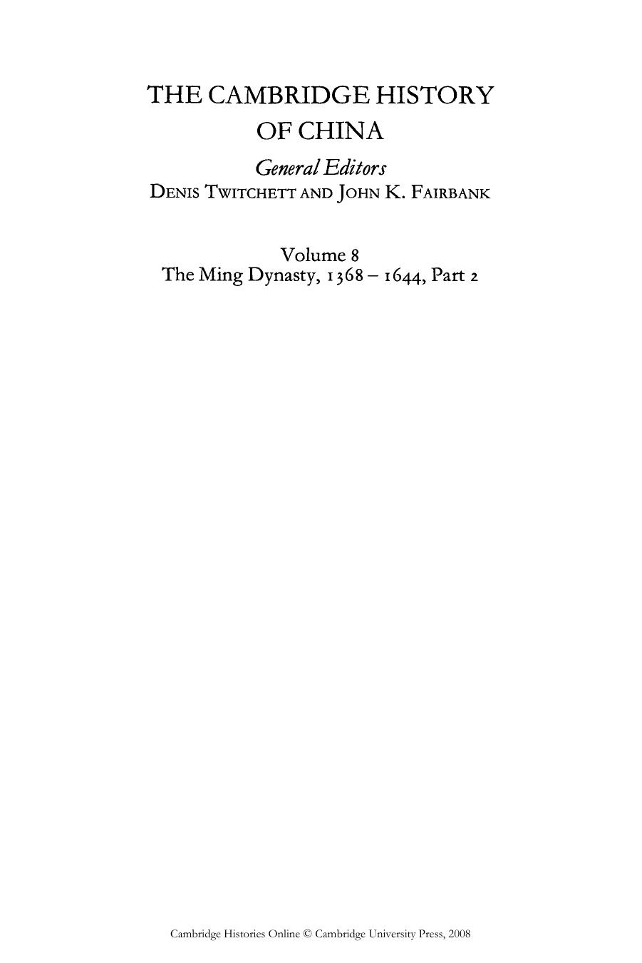Cambridge History of China 08 by Unknown