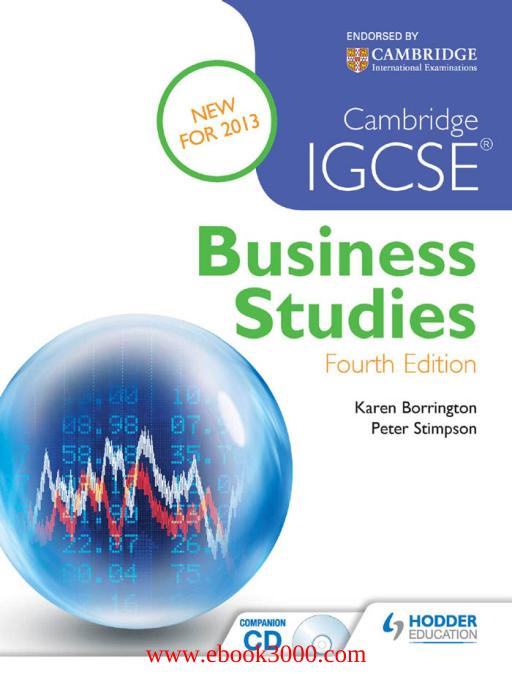 Cambridge IGCSE Business Studies, 4th edition by Unknow
