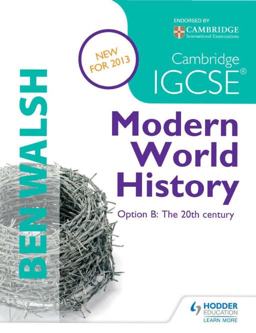 Cambridge IGCSE Modern World History by Unknown