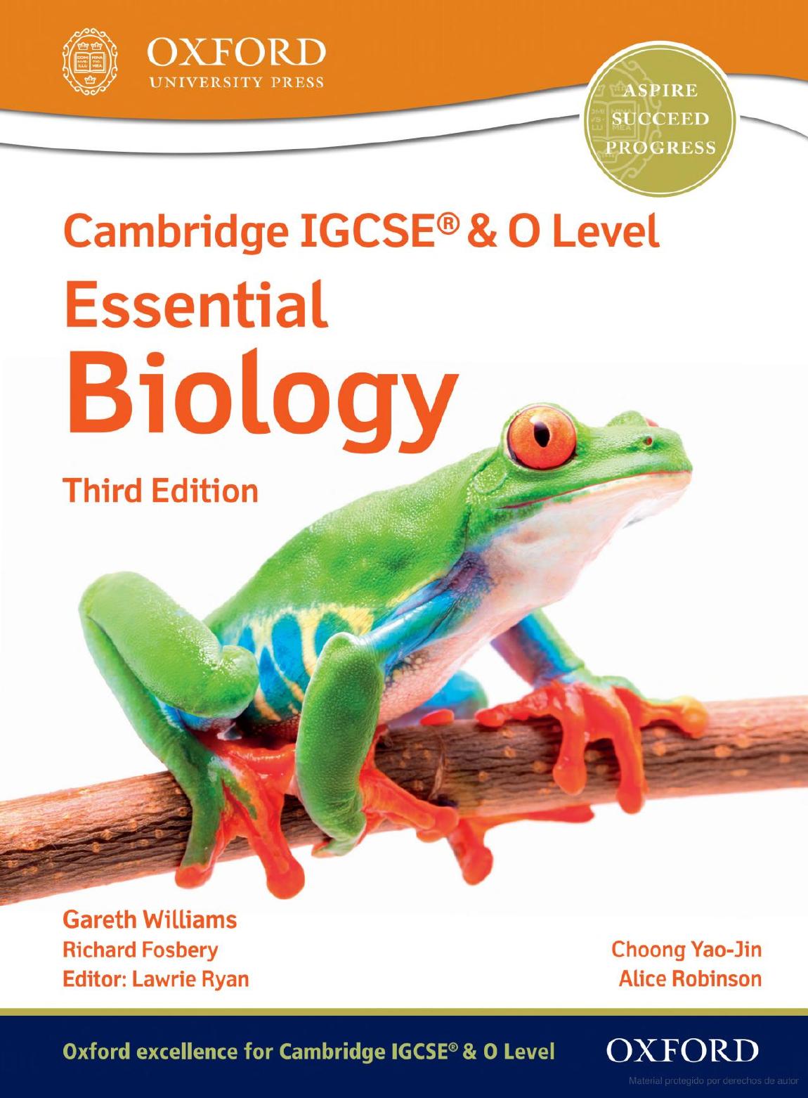 Cambridge IGCSEÂ® & O Level Essential Biology: Student Book by Richard Fosbery Gareth Williams