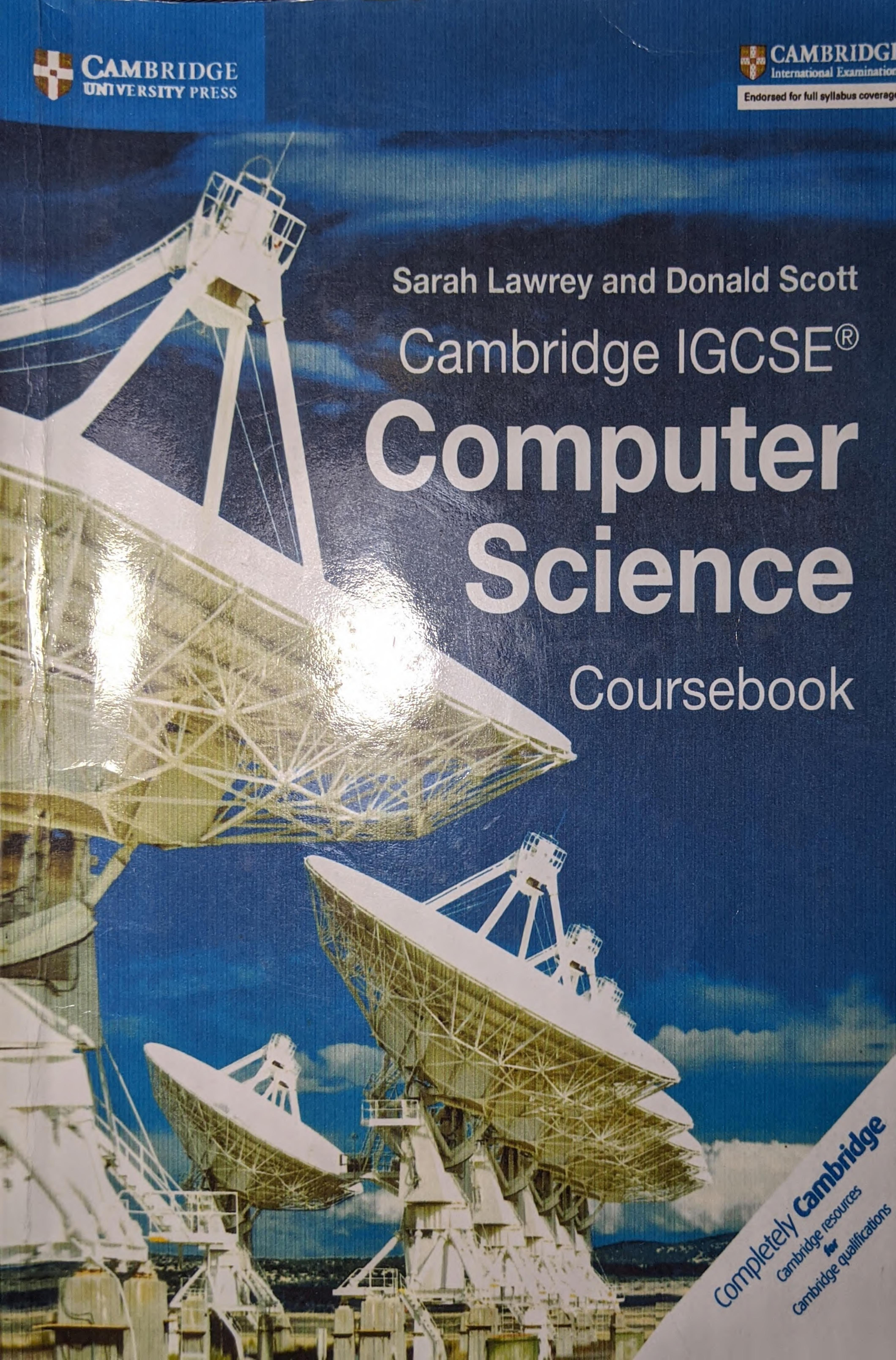 Cambridge IGCSEÂ® Computer Science Coursebook by Sarah Lawrey and Donald Scott