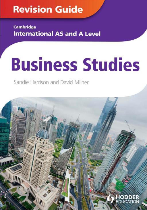 Cambridge International AS and A Level Business Studies Revision Guide by Unknown