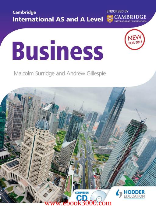 Cambridge International AS and A Level Business by Unknow