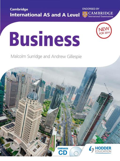 Cambridge International AS and A Level Business by Unknown