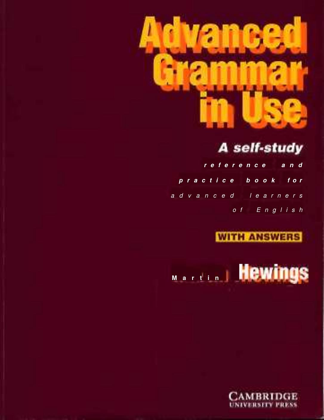 Cambridge University Press English Advanced Grammar In Use by Unknown
