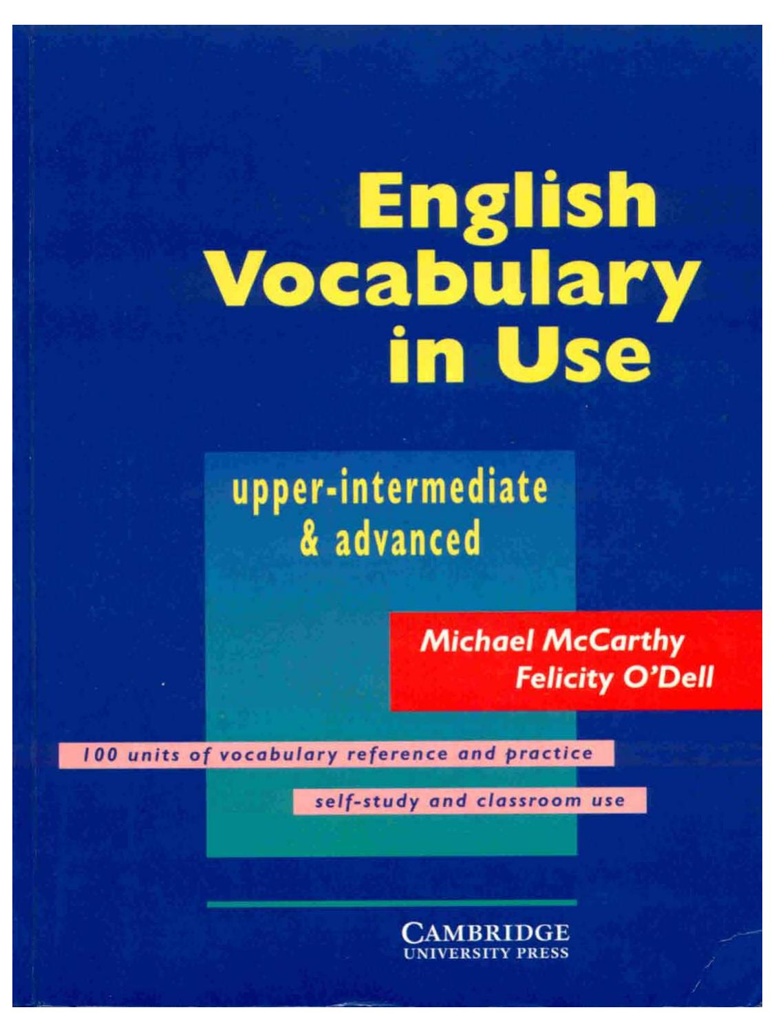 Cambridge University Press English Vocabulary In Use Upper-Int by Unknown