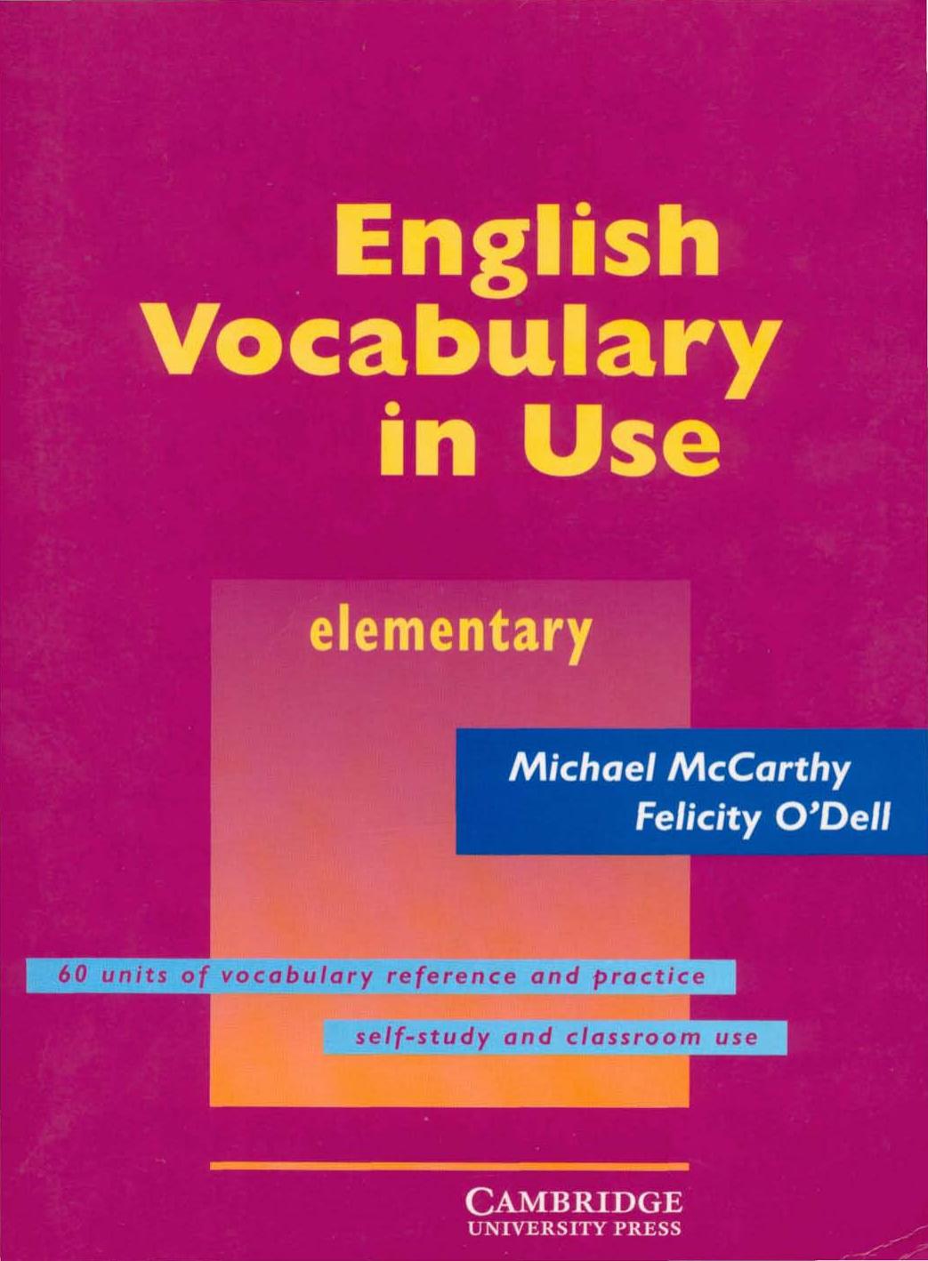 Cambridge-English Vocabulary in Use (Elementary) by Unknown