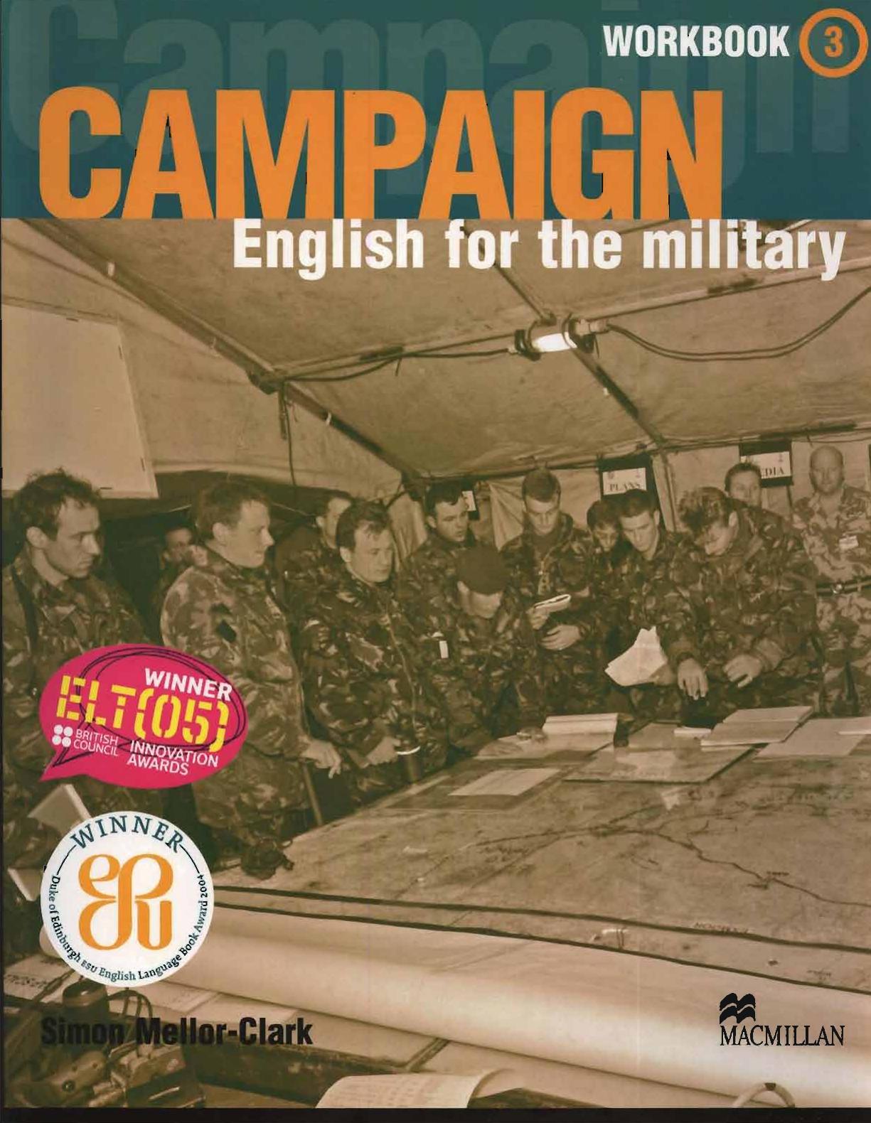 Campaign 3: English for the Military. Workbook by Mellor-Clark Simon