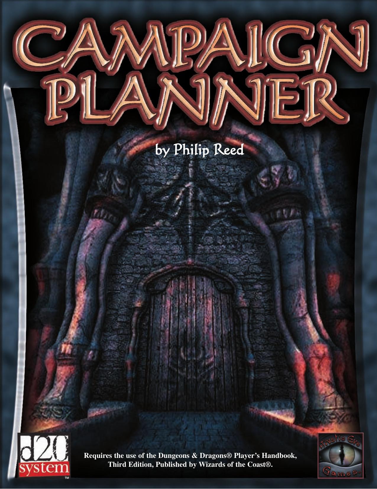 Campaign Planner. Collection by Philip J. Reed