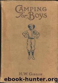 Camping For Boys by H.W. Gibson