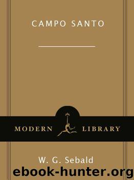 Campo Santo (Modern Library Paperbacks) by Sebald W.G