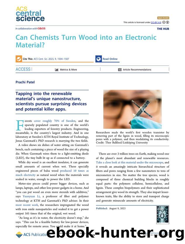 Can Chemists Turn Wood into an Electronic Material? by Prachi Patel