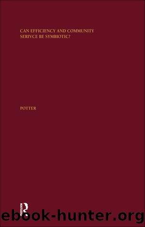 Can Efficiency and Community Service Be Symbiotic? by Sharyn Potter