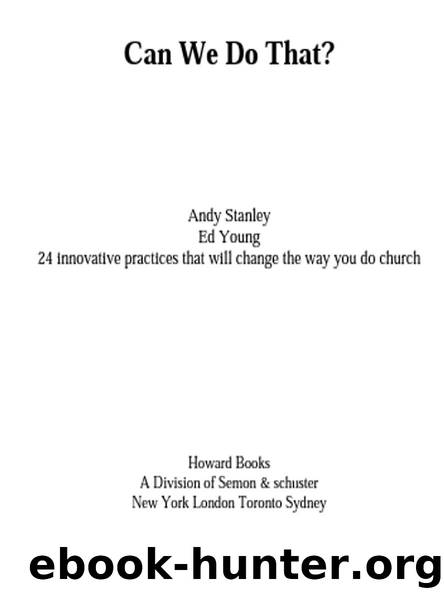 Can We Do That? by Andy Stanley & Ed Young