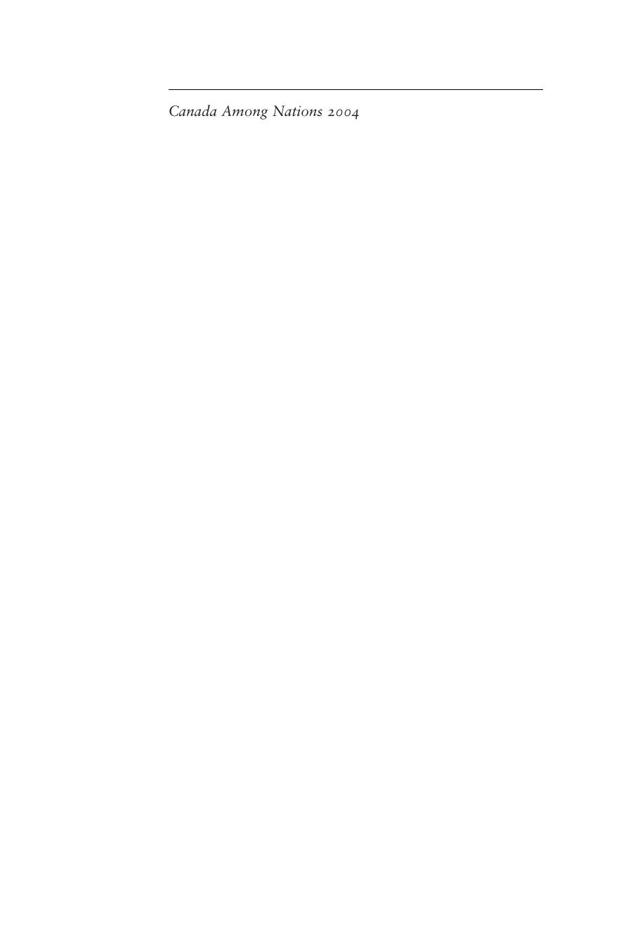 Canada among Nations 2004 : Setting Priorities Straight by David Carment; Fen Osler Hampson; Norman Hillmer