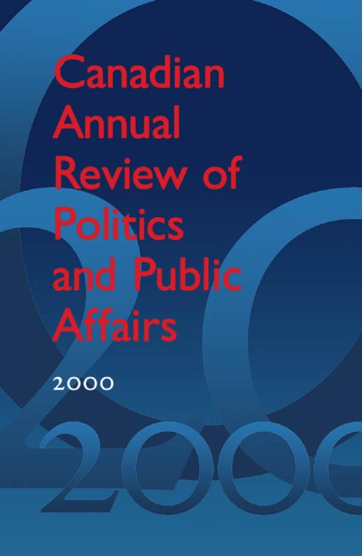 Canadian Annual Review of Politics and Public Affairs 2000 by David Mutimer