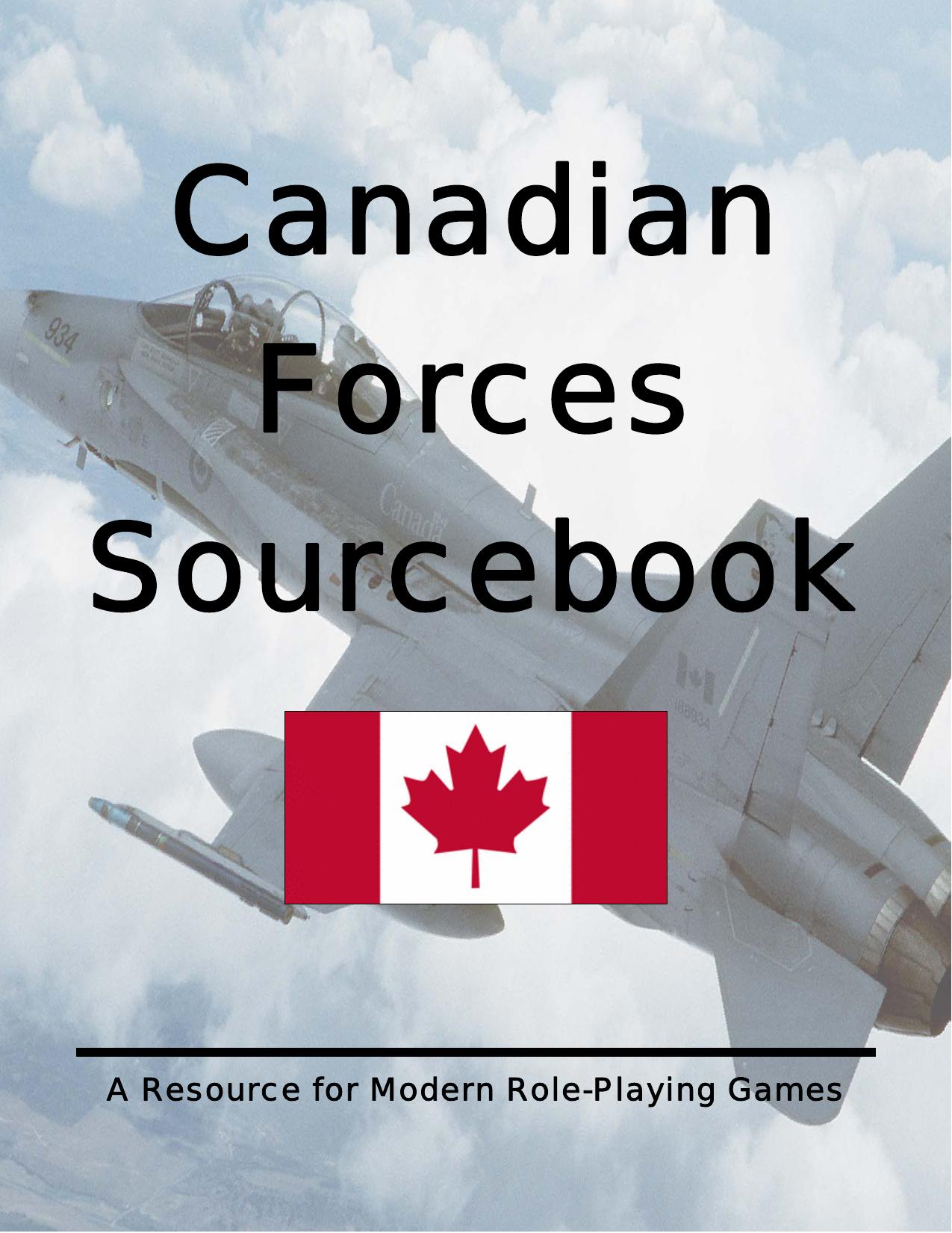 Canadian Forces Sourcebook by Phil Anderson