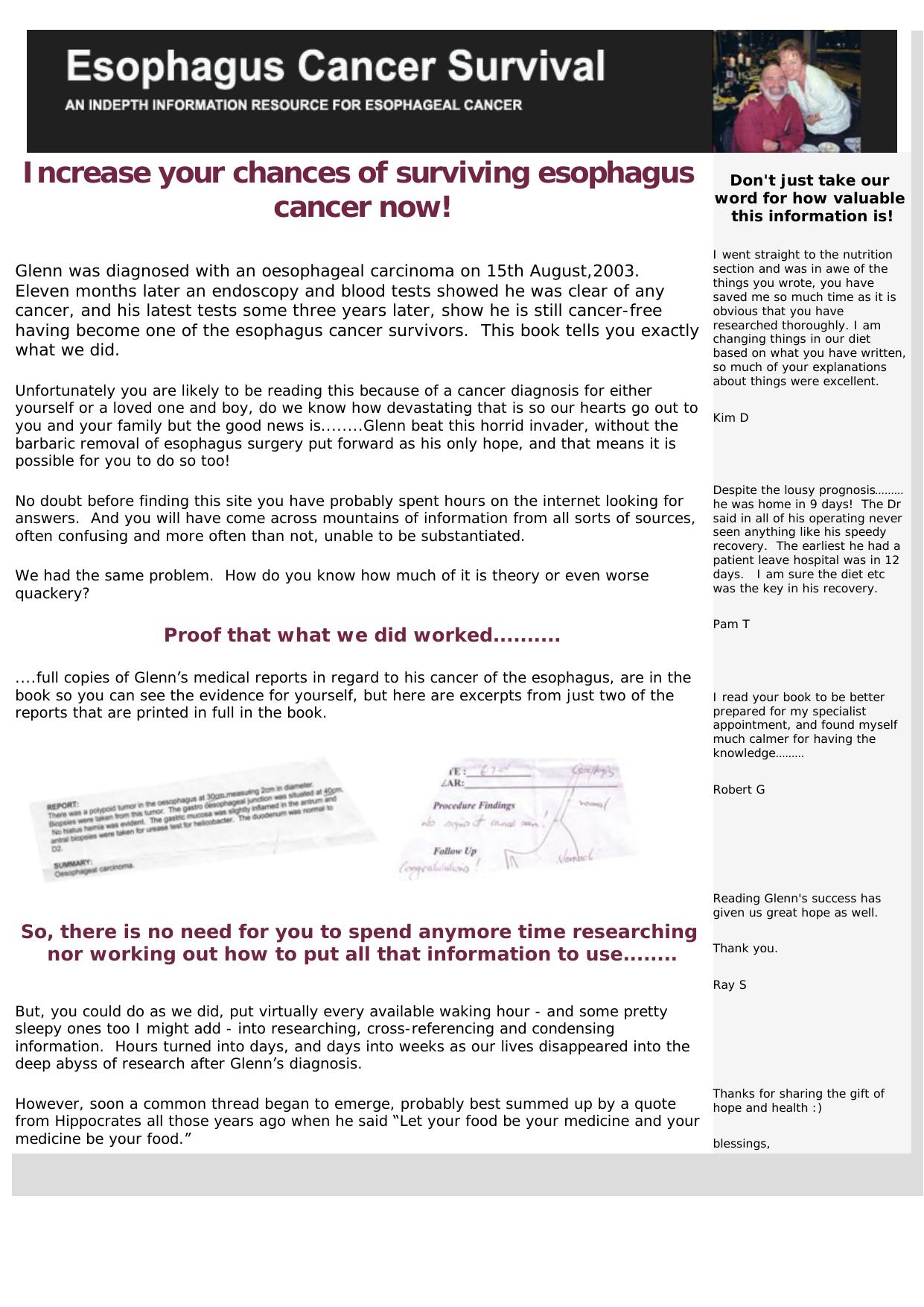 Cancer- From Diagnosis To All Clear In 11 Months. by Best of Kuszter's Collection