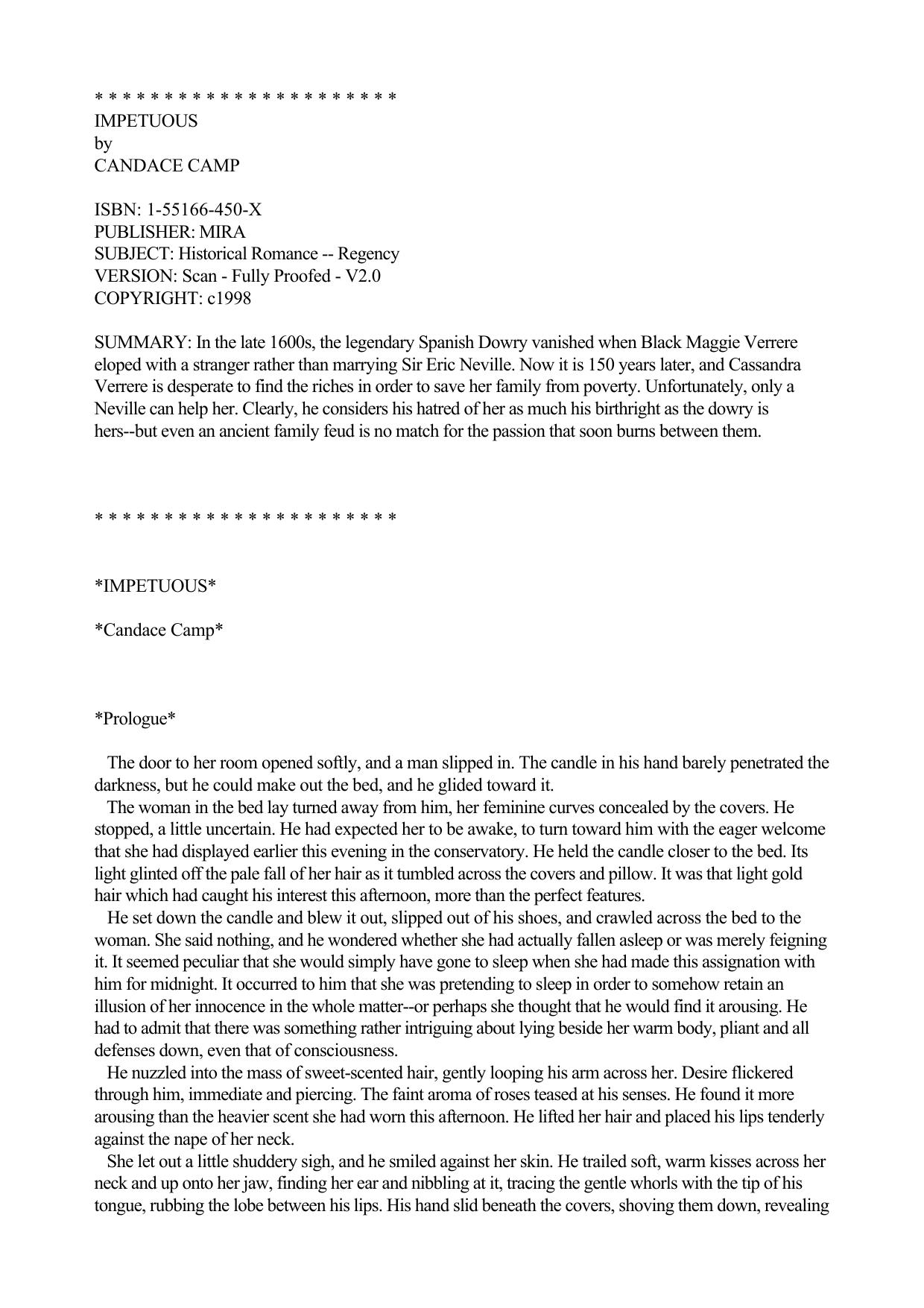 Candace Camp by Impetuous