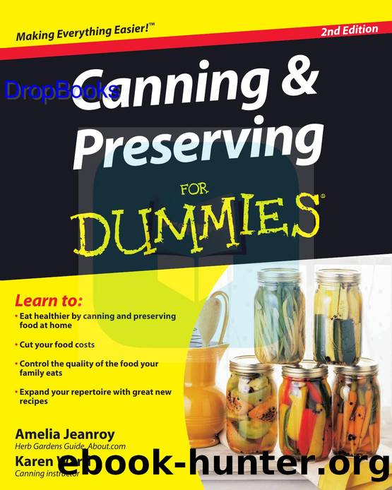 Canning and Preserving for Dummies ISBN by 0470504552 DropBooks APP