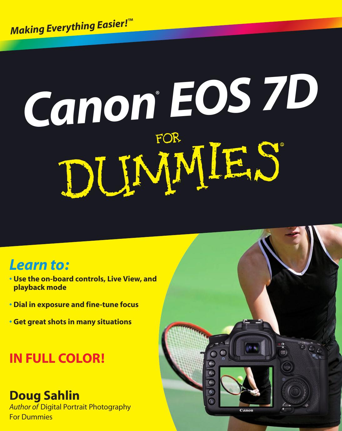 Canon EOS 7D For Dummies by Doug Sahlin