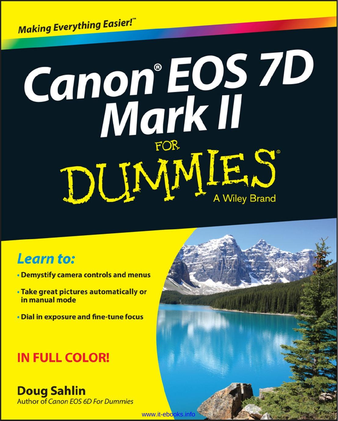 Canon EOS 7D Mark II For Dummies by Doug Sahlin