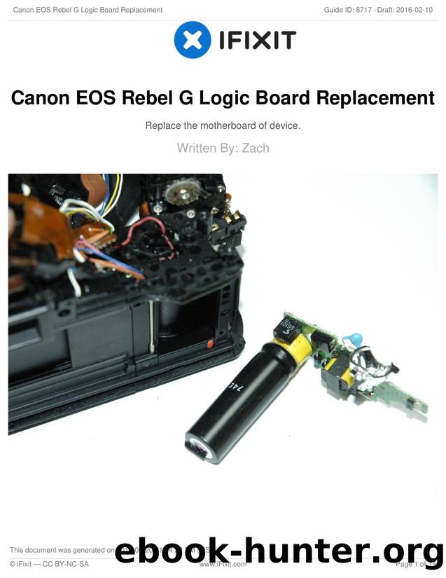 Canon EOS Rebel G Logic Board Replacement by Unknown