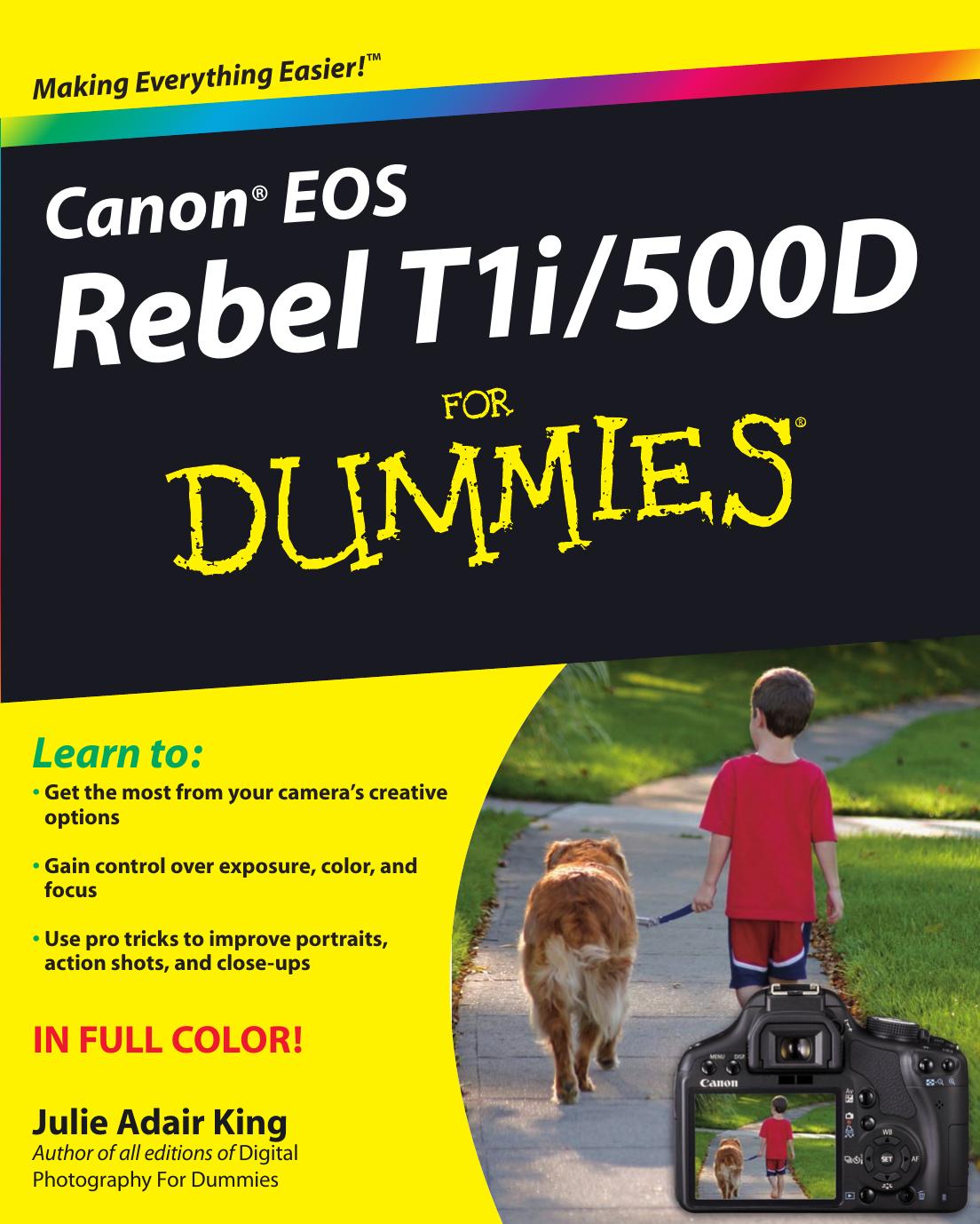 Canon EOS Rebel T1i - 500D for Dummies (ISBN by 0470533897)