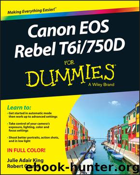 Canon EOS Rebel T6i 750D For Dummies by Julie Adair King & Robert Correll