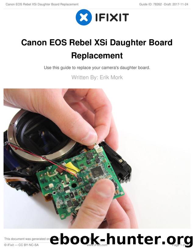 Canon EOS Rebel XSi Daughter Board Replacement by Unknown