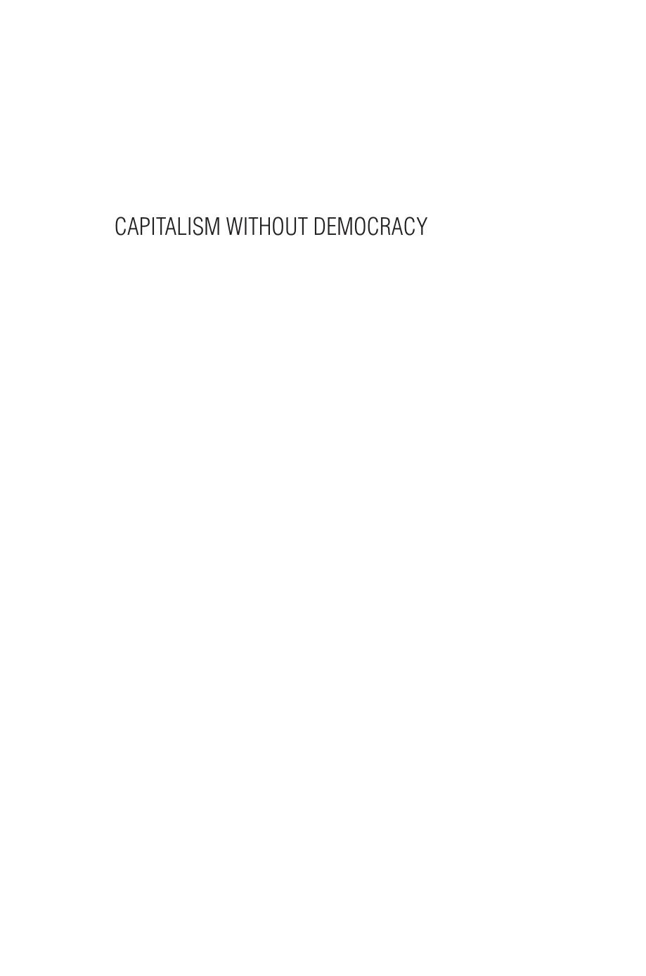 Capitalism Without Democracy: The Private Sector in Contemporary China by Kellee S. Tsai