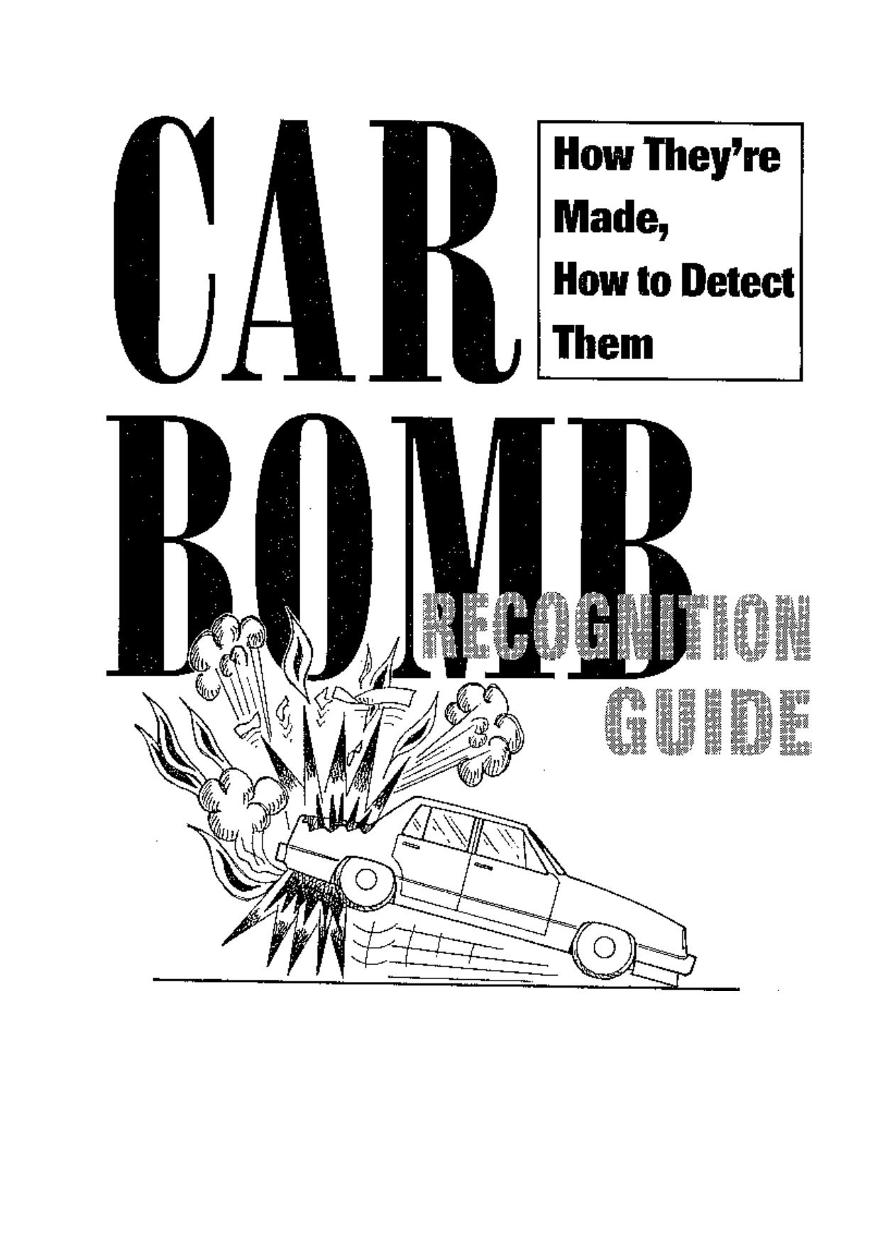 Car Bomb Recognition Guide by Unknown