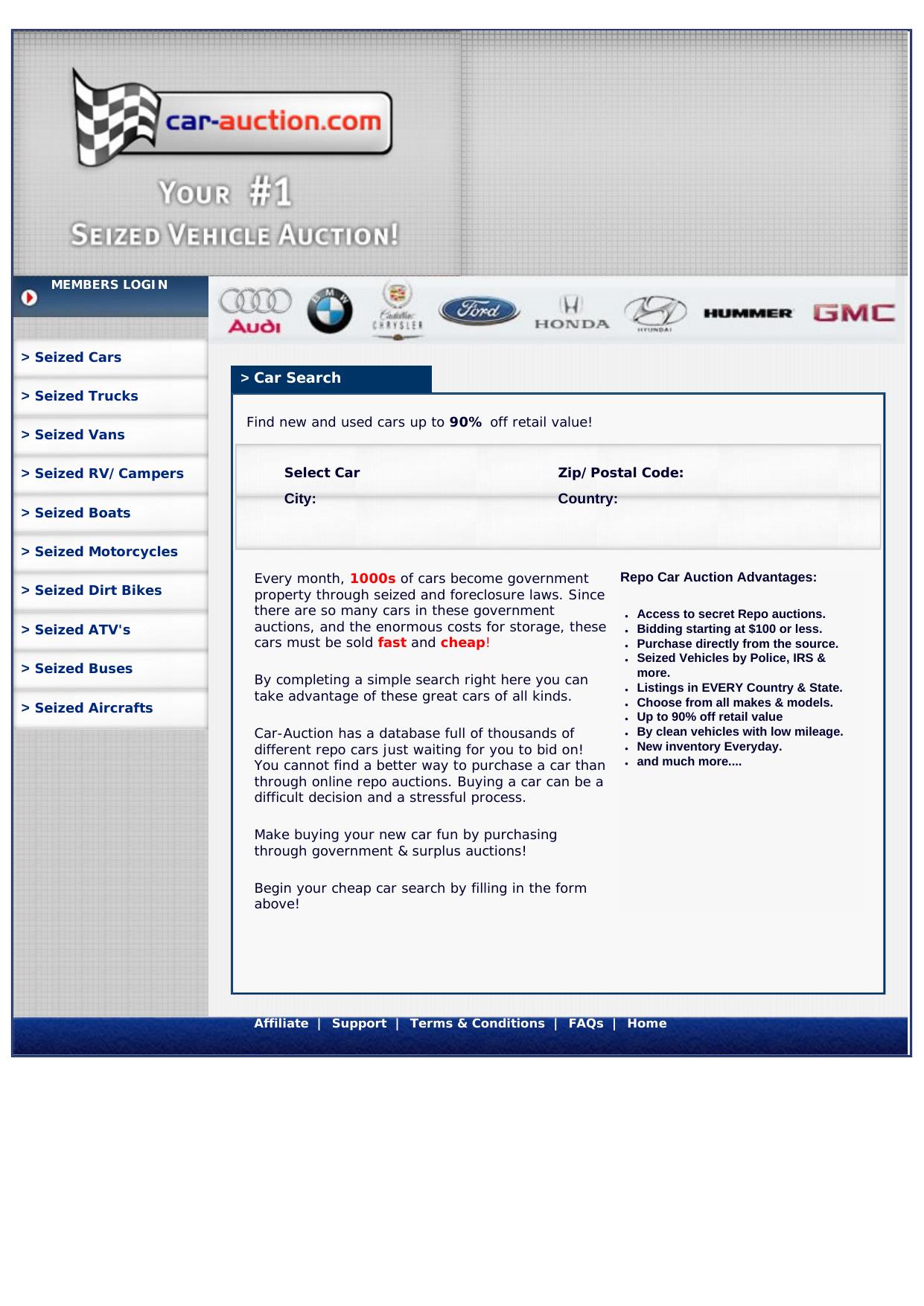 Car-Auction.com - ---We Pay Bonuses On All Our Sites! by Best of Kuszter's Collection