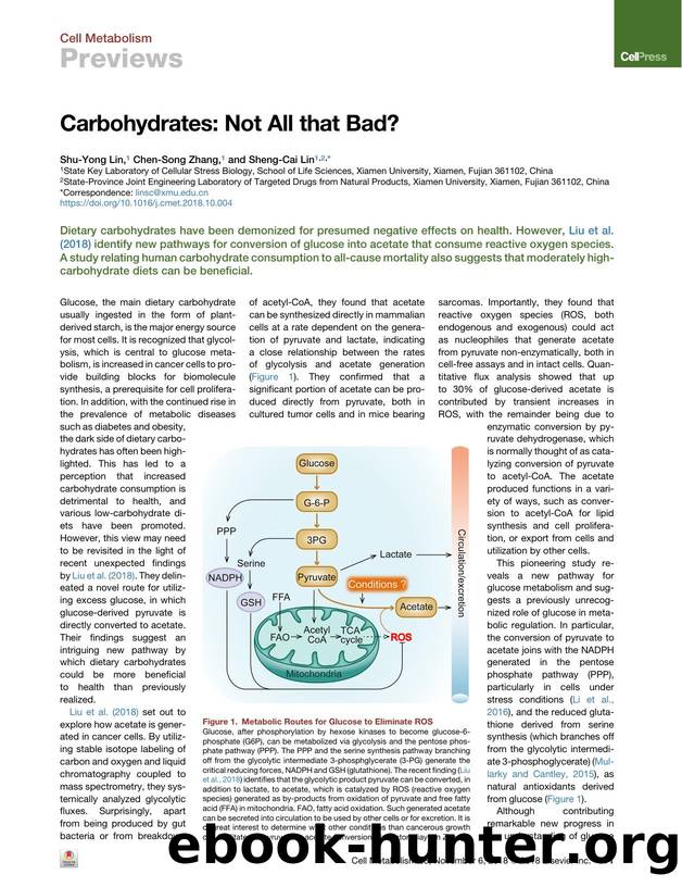 Carbohydrates: Not All that Bad? by Shu-Yong Lin & Chen-Song Zhang & Sheng-Cai Lin