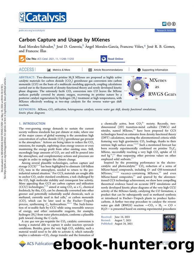Carbon Capture and Usage by MXenes by unknow
