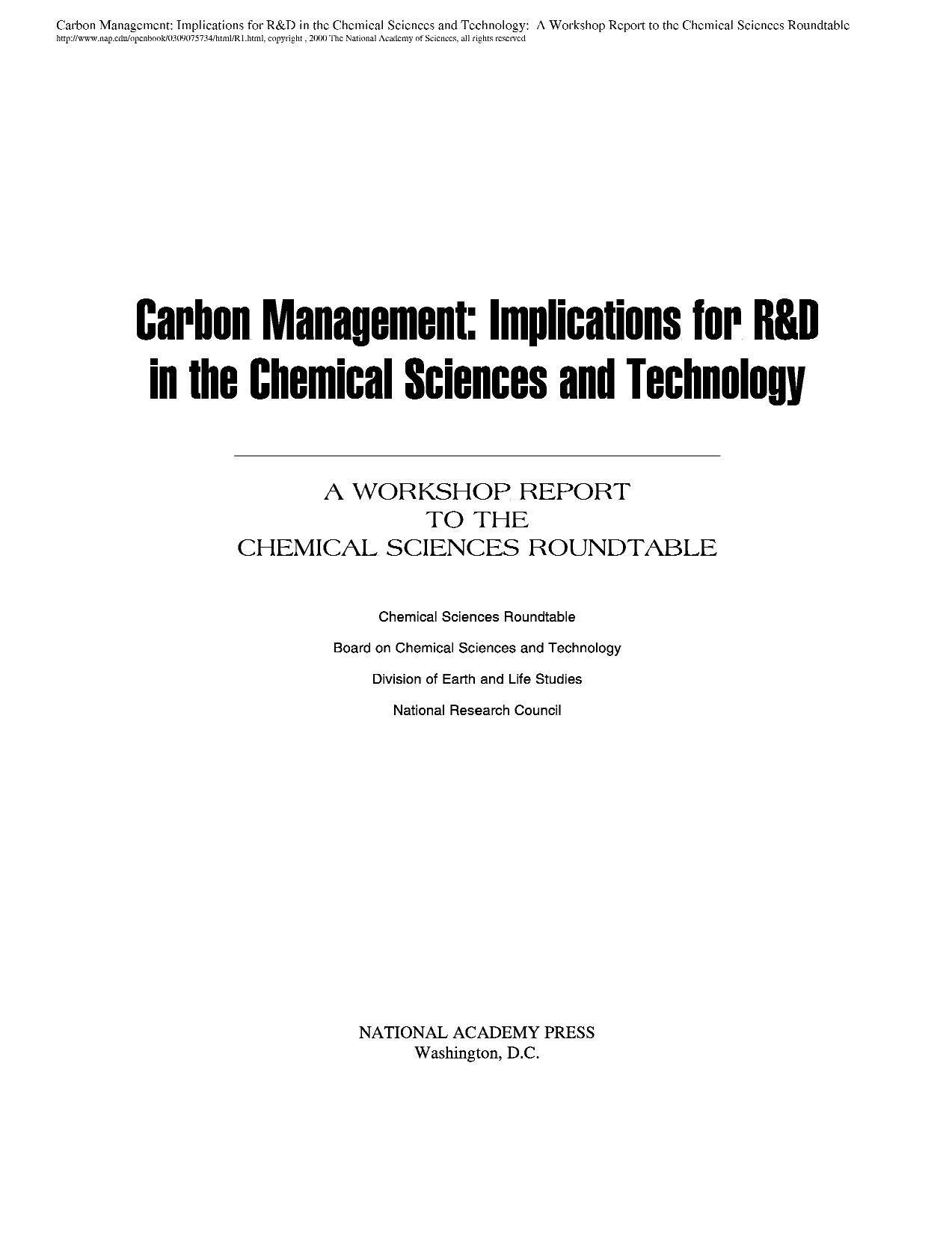 Carbon Management Implications by Unknown