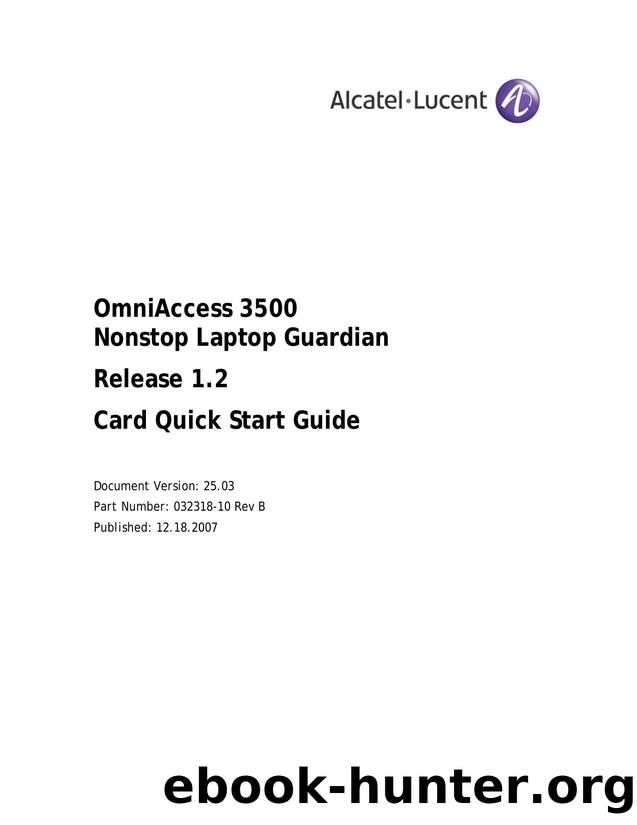 Card Quick Start Guide by Andrea Francini