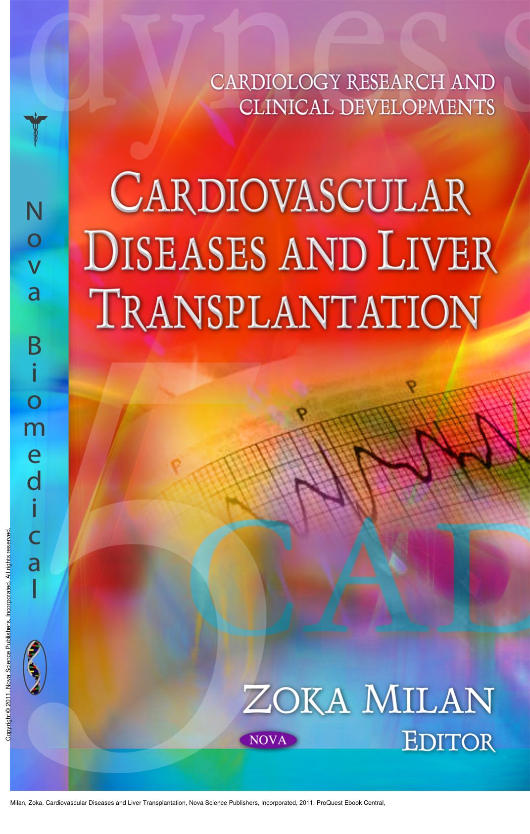 Cardiovascular Diseases and Liver Transplantation by Zoka Milan