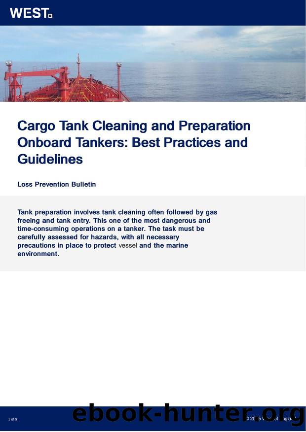 Cargo Tank Cleaning and Preparation Onboard Tankers by Unknown