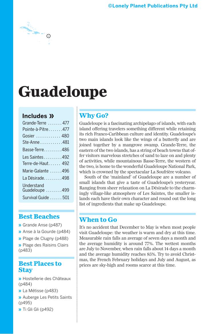 Caribbean Islands - Guadeloupe (Chapter) by Lonely Planet