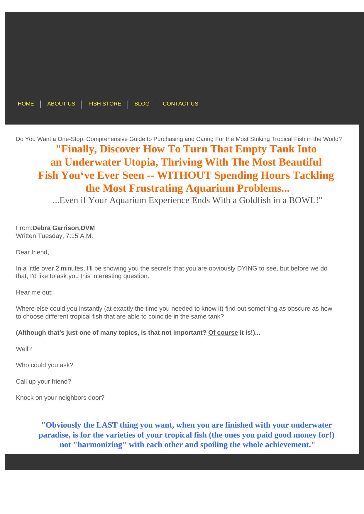 Caring For Your Tropical Fish. by Best of Kuszter's Collection