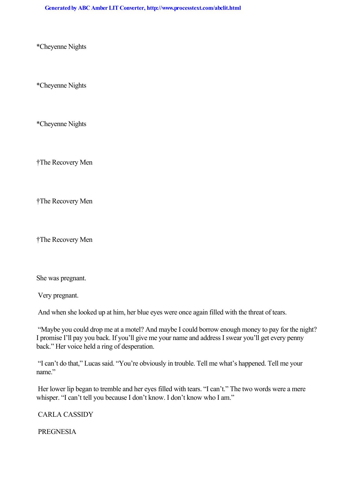 Carla Cassidy by Pregnesia