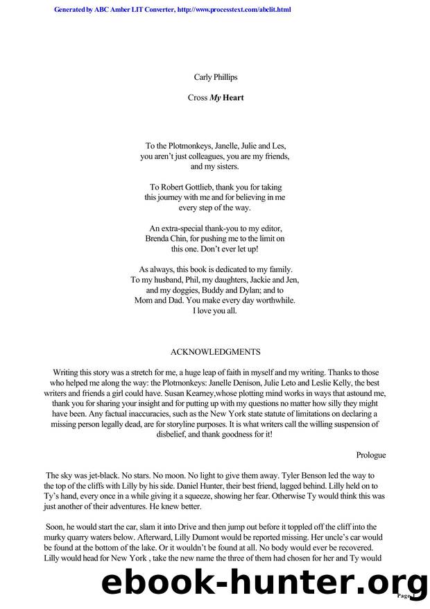 Carly Phillips - Ty and Hunter 1 by Cross My Heart