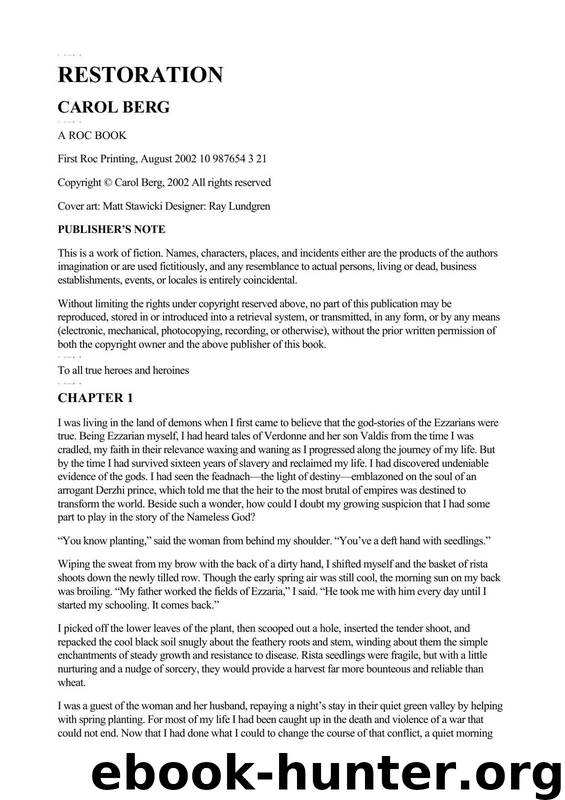 Carol Berg - Rai-Kirah 3 by Restoration