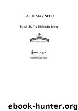 Carole Marinelli - Bought by the Billionaire Prince by Anja