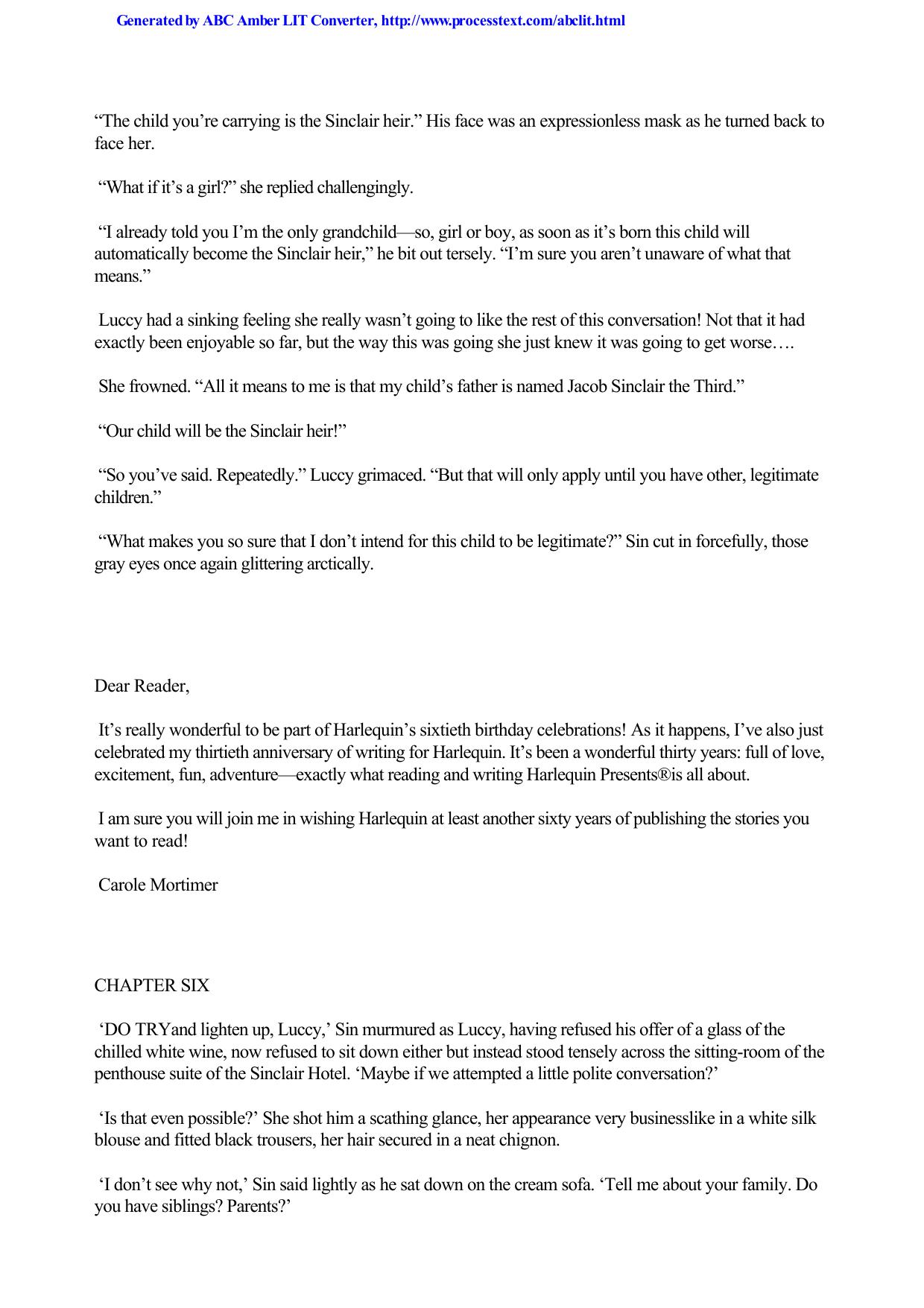 Carole Mortimer by Pregnant & the Billionaire's Baby